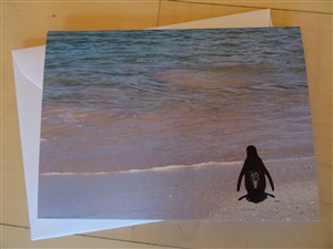Faltkarte Pinguin