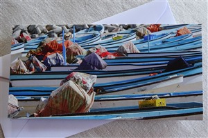 Faltkarte Fischerboote, Oman